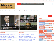 Tablet Screenshot of cedec.cl
